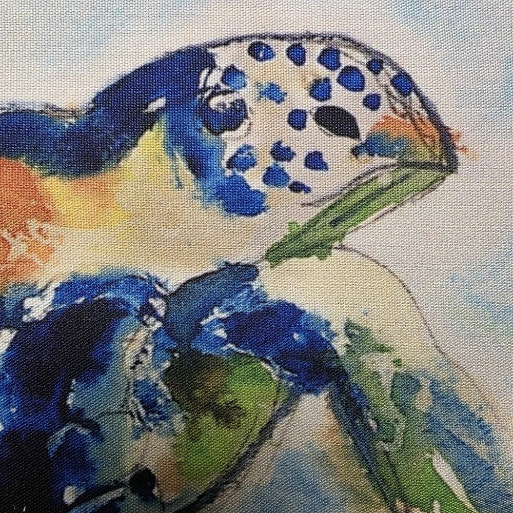 Betsy Drake Blue Sea Turtle Placemats